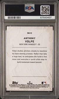 2023 Bowman's Best Bowman Masterpieces Bm10 Anthony Volpe Mini Diamond PSA 10