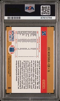 1990 Pro Set 8 Joe Montana PSA 9