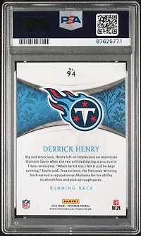 2016 Panini Crown Royale 94 Derrick Henry PSA 10