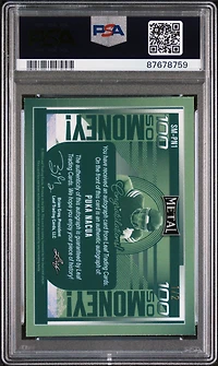 2023 Leaf Metal So Money! Autographs Smpn1 Puka Nacua Black & Yellow Wave PSA 9