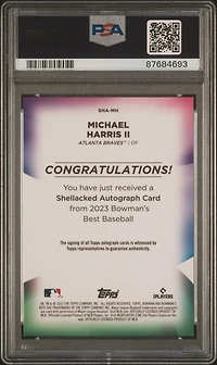 2023 Bowman's Best Shellacked Autographs Shamh Michael Harris Ii PSA 9
