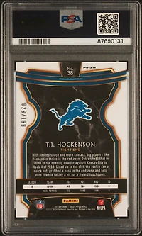 2019 Panini Select 38 T.j. Hockenson Tri-color Prizm PSA 9