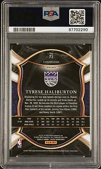 2020 Panini Select 72 Tyrese Haliburton Disco Prizm PSA 10