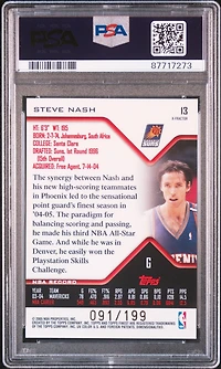 2004 Finest 13 Steve Nash X-fractor PSA 10