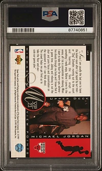 1996 Upper Deck Jordan's Viewpoints Vp2 Mj On Enter Arena PSA 8
