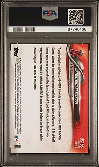 2018 Topps Update Us158 Justin Upton/mike Trout/shohei Ohtani PSA 10