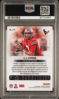 2023 Panini Prestige 314 Cj Stroud PSA 10