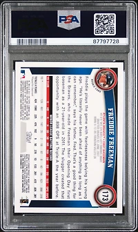 2011 Topps Chrome 173 Freddie Freeman PSA 9