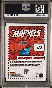 2023 Panini Donruss Net Marvels 17 Shai Gilgeous-alexander PSA 10