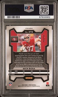 2023 Panini Prizm 272 Nick Bosa Gold Prizm PSA 10