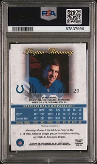 1998 Topps Gold Label Class 1 20 Peyton Manning PSA 9