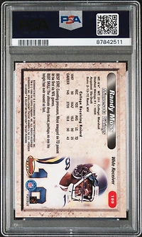 1998 Bowman's Best 109 Randy Moss PSA 9