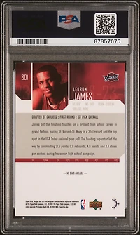 2003 Upper Deck 301 Lebron James PSA 8