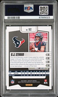 2023 Panini Absolute 102 Cj Stroud PSA