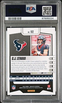 2023 Panini Absolute 102 Cj Stroud PSA
