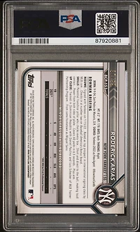 2022 Bowman Chrome Prospects Bcp153 Roderick Arias Green Refractor PSA 9