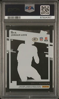 2020 Panini Chronicles Clearly Donruss Rated Rookies Rrjl Jordan Love PSA 9