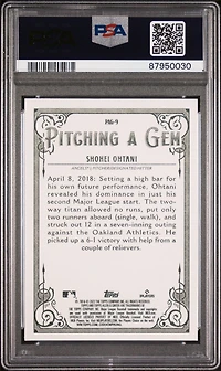 2022 Topps Allen & Ginter Pitching A Gem Pag9 Shohei Ohtani PSA 10