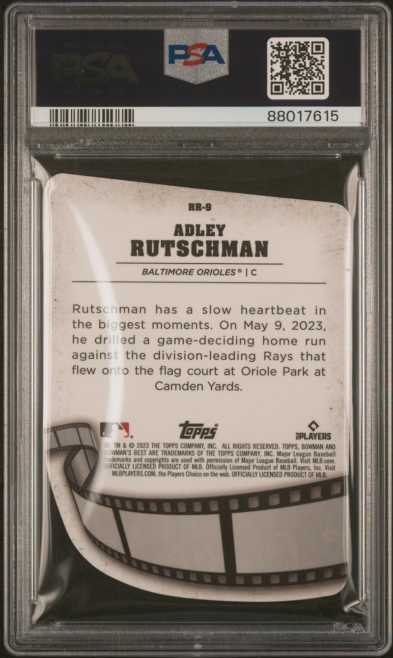 2023 Bowman's Best Reel To Reel Die-cuts Rr9 Adley Rutschman PSA 10