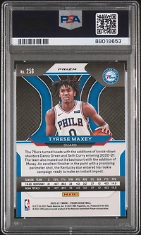 2020 Panini Prizm 256 Tyrese Maxey Red/white/blue Prizm PSA 9