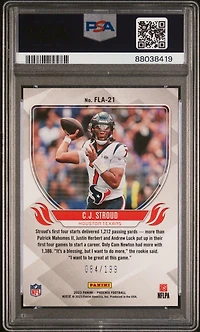 2023 Panini Phoenix Flame Throwers Fla21 Cj Stroud PSA 10