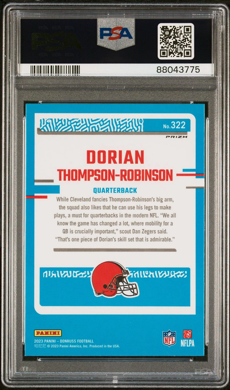 2023 Panini Donruss 322 D. Thompson PSA 10