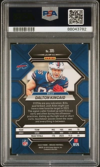 2023 Panini Mosaic 305 Dalton Kincaid PSA 9