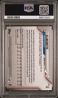 2020 Topps Complete Set 78 Bo Bichette Blue PSA 10