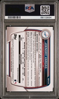 2023 Bowman Chrome Sapphire Edition Prospects 218 Joendry Vargas Yellow PSA 10