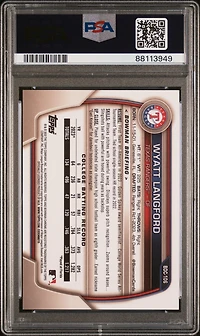 2023 Bowman Draft Bdc106 Wyatt Langford PSA 10