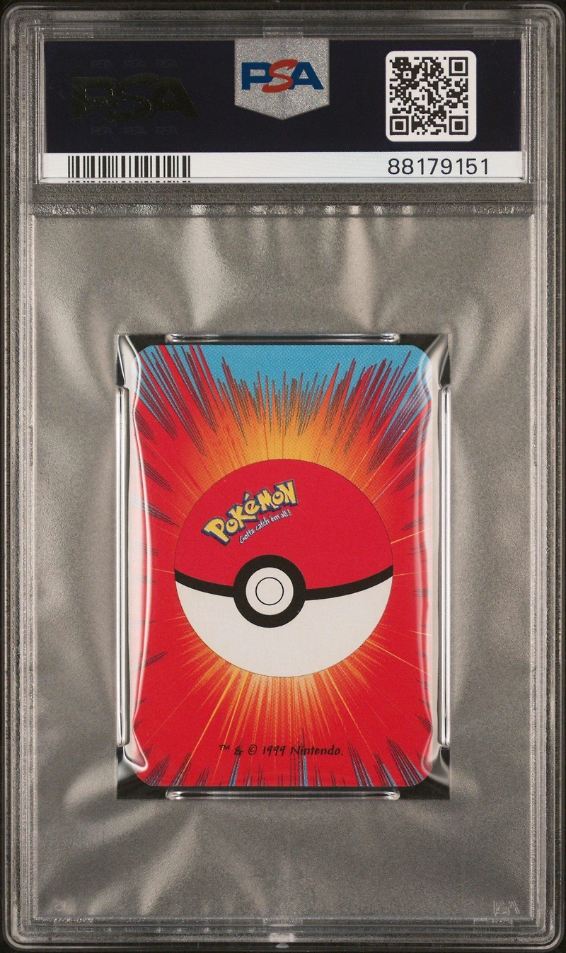 1999 Bicycle Pokemon Mini Playing Cards Blue Deck  Pikachu 3 Of Clubs PSA 10