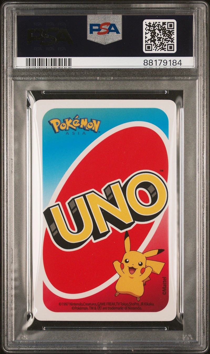 2020 Uno Pokemon Charizard Asia Back-blue-#4 PSA 10
