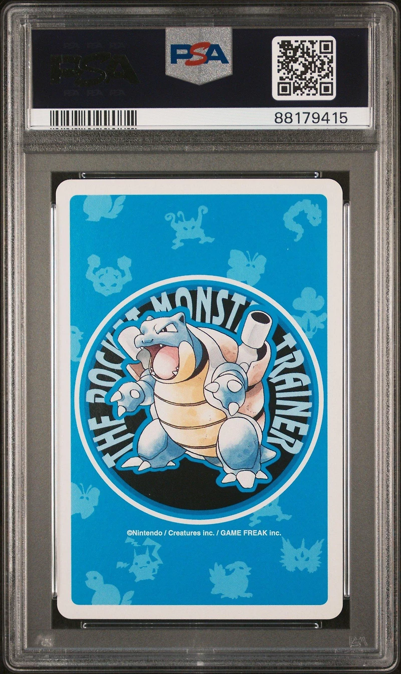 1998 Pokemon Blue Version Playing Cards 140 Kabuto 10 Of Hearts PSA 10