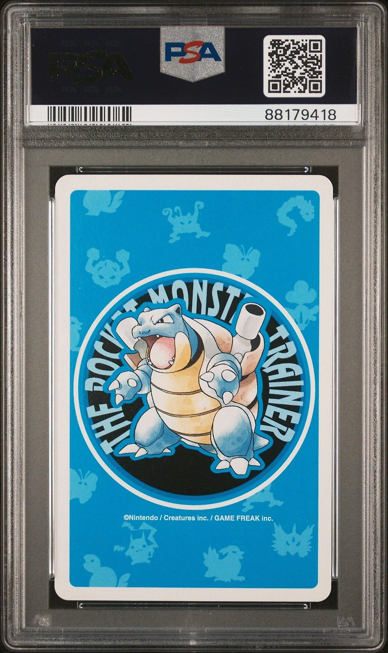 1998 Pokemon Blue Version Playing Cards 049 Venomoth 9 Of Diamonds PSA 9