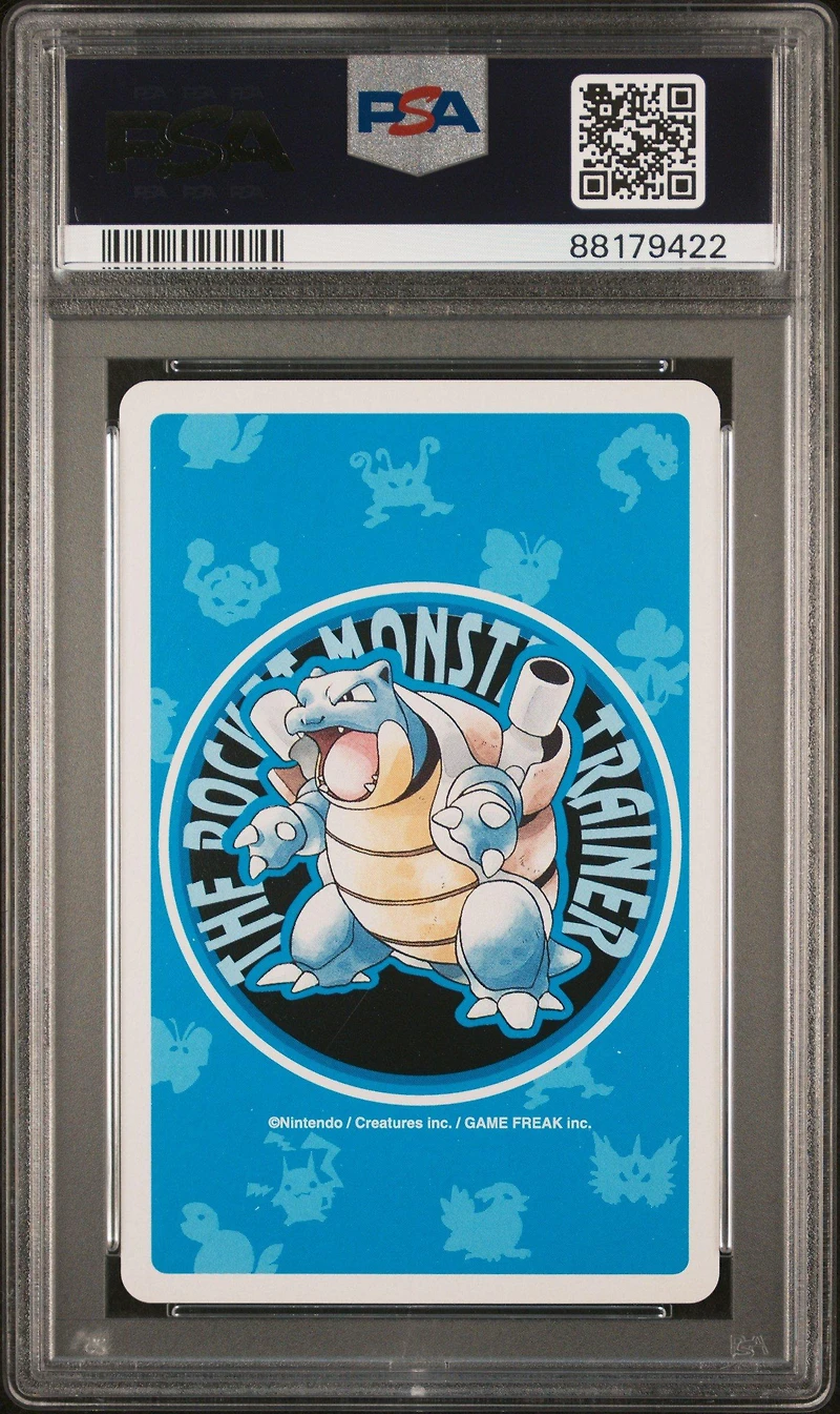 1998 Pokemon Blue Version Playing Cards 014b Kakuna 5 Of Clubs PSA 10