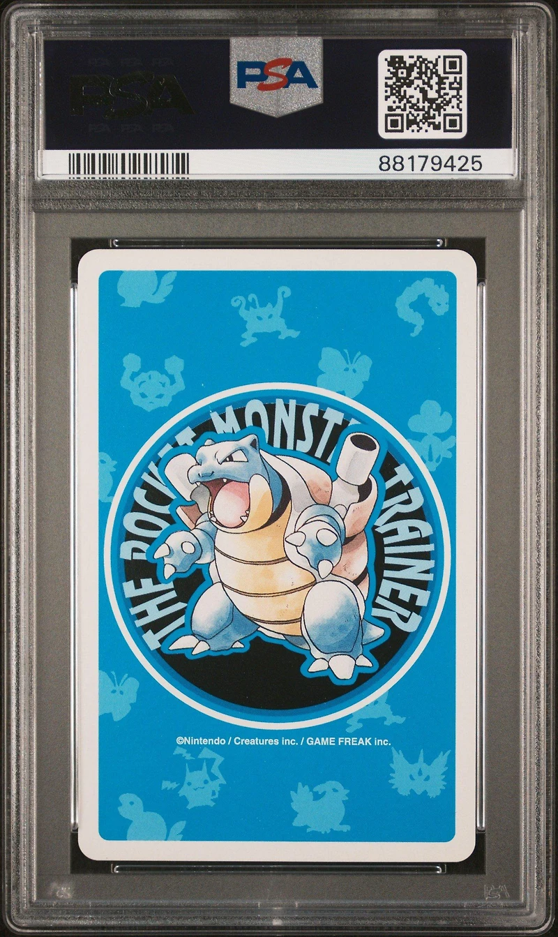 1998 Pokemon Blue Version Playing Cards 055c Golduck 9 Of Clubs PSA 9