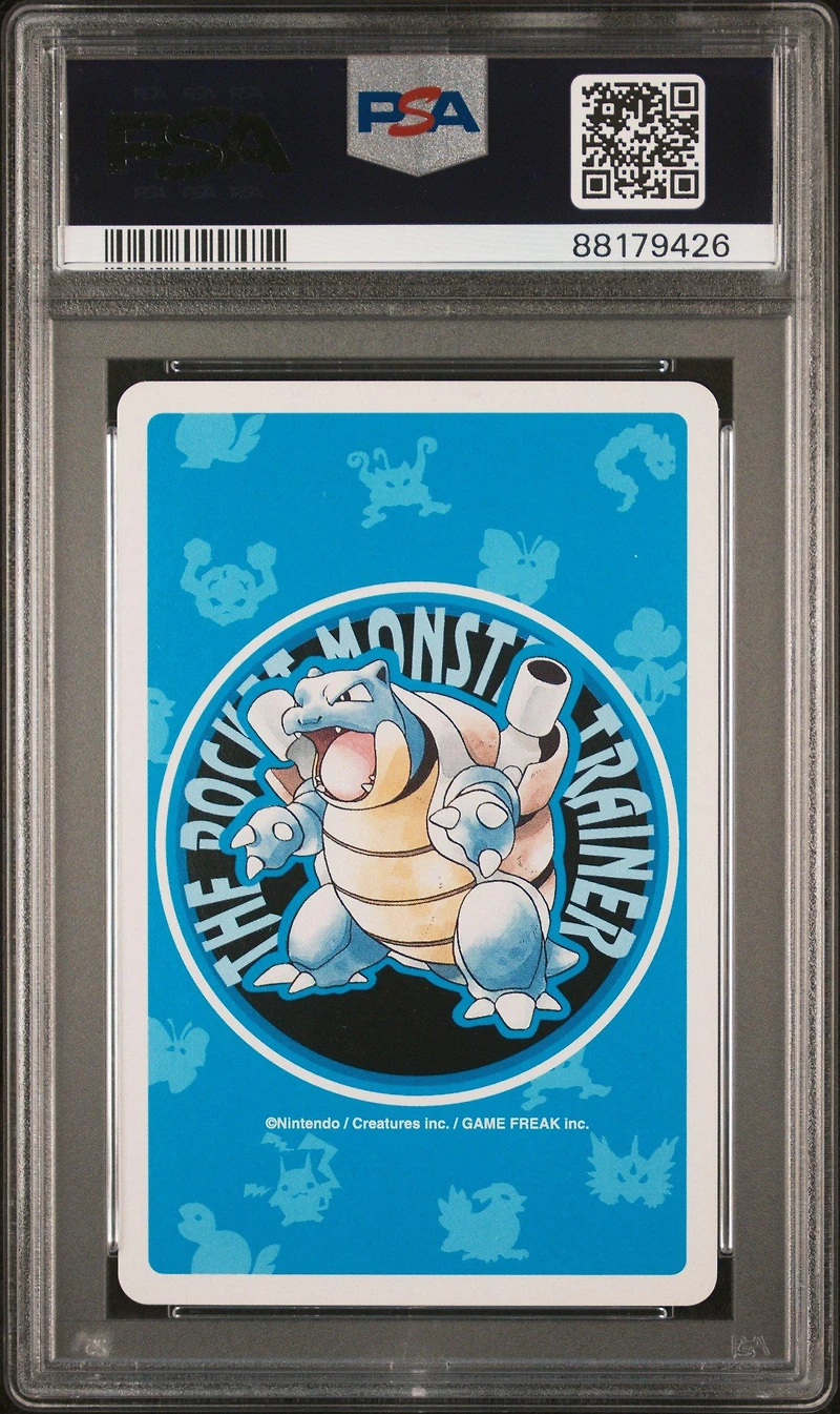 1998 Pokemon Blue Version Playing Cards 118 Goldeen 5 Of Diamonds PSA 9