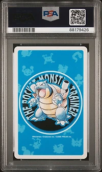 1998 Pokemon Blue Version Playing Cards 118 Goldeen 5 Of Diamonds PSA 9