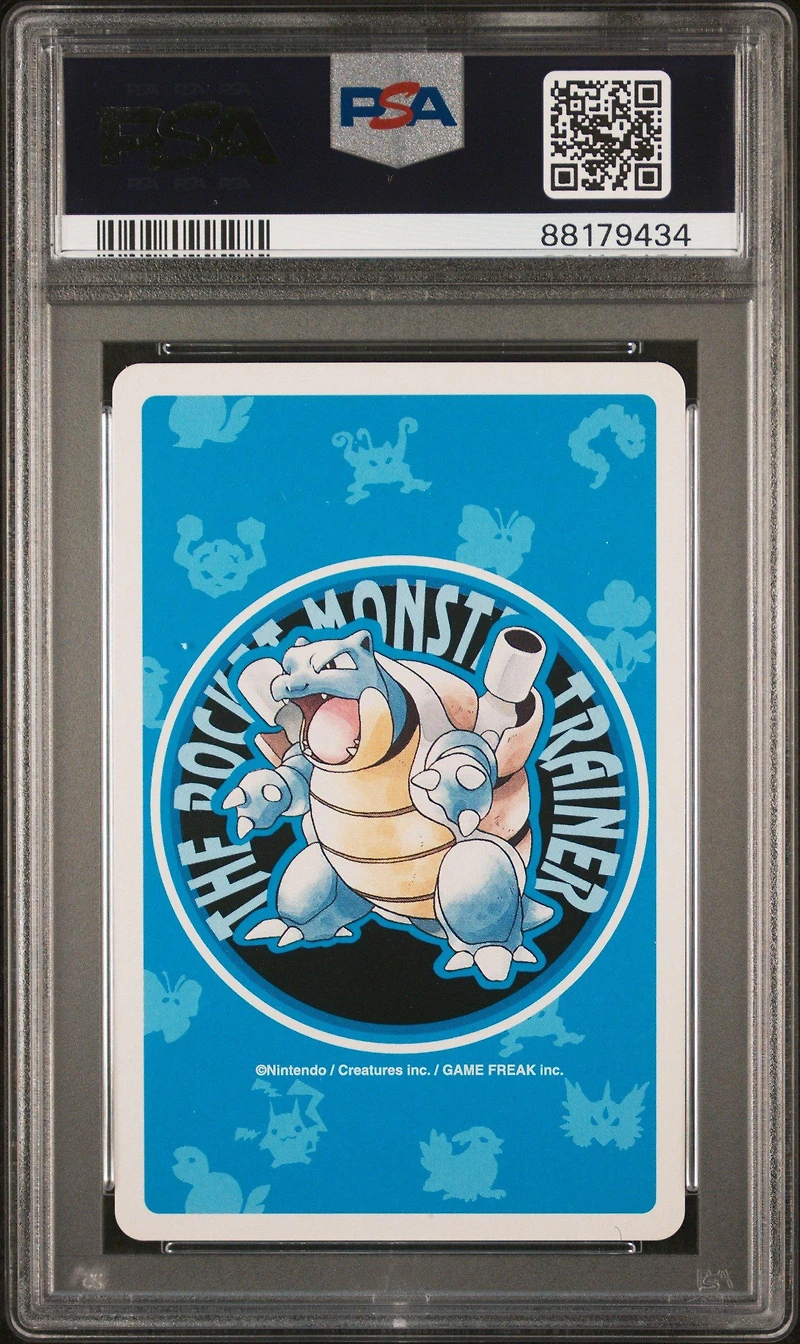 1998 Pokemon Blue Version Playing Cards 117 Seadra 5 Of Hearts PSA 9