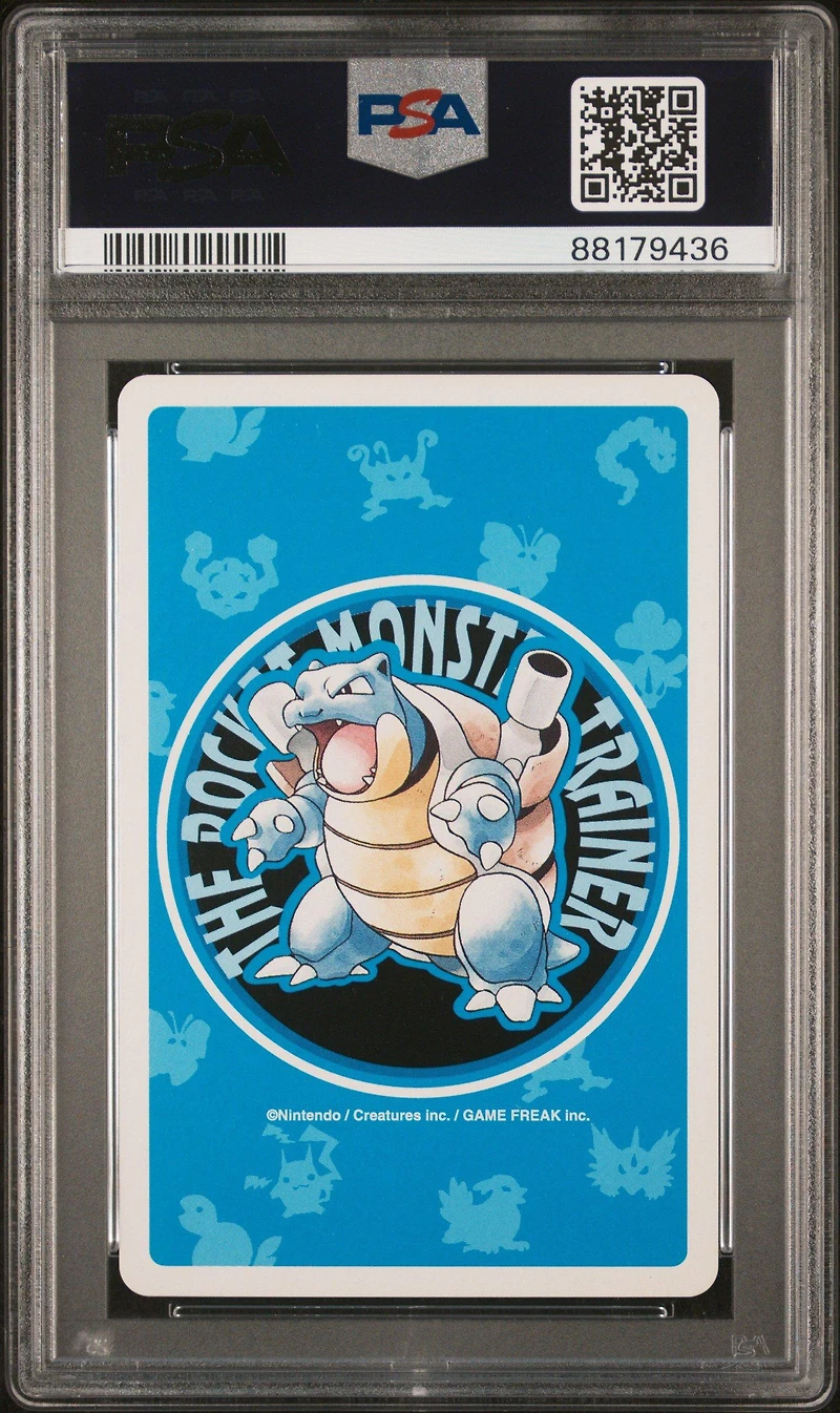 1998 Pokemon Blue Version Playing Cards 028 Sandslash King Of Hearts PSA 10