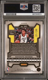2023 Panini Prizm 127 Keyonte George Red Seismic PSA 10