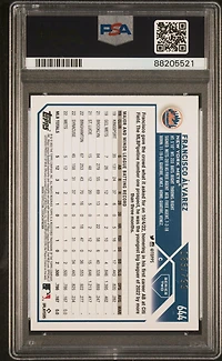 2023 Topps 644 Francisco Alvarez Purple Foil PSA 10