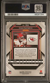 2022 Panini Prizm 352 Isiah Pacheco PSA 10