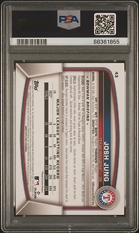 2023 Bowman 43 Josh Jung Purple Pattern PSA 9