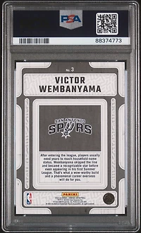 2023 Panini Donruss Hardwood Masters 3 Victor Wembanyama PSA 10