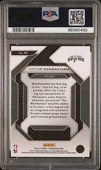 2023 Panini Prizm Emergent 12 Victor Wembanyama PSA