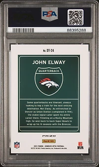 2021 Panini Donruss Optic Downtown Dt24 John Elway PSA 10