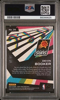 2022 Panini Court Kings Maestros 29 Devin Booker Sapphire PSA 10