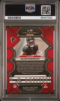 2023 Panini Mosaic 284 Bijan Robinson Reactive Blue PSA