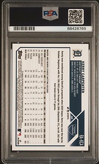 2023 Topps Chrome Rookie Autograph Rakca Kerry Carpenter PSA 10